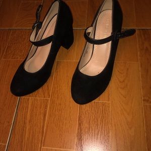 black velvet 4 inch heels